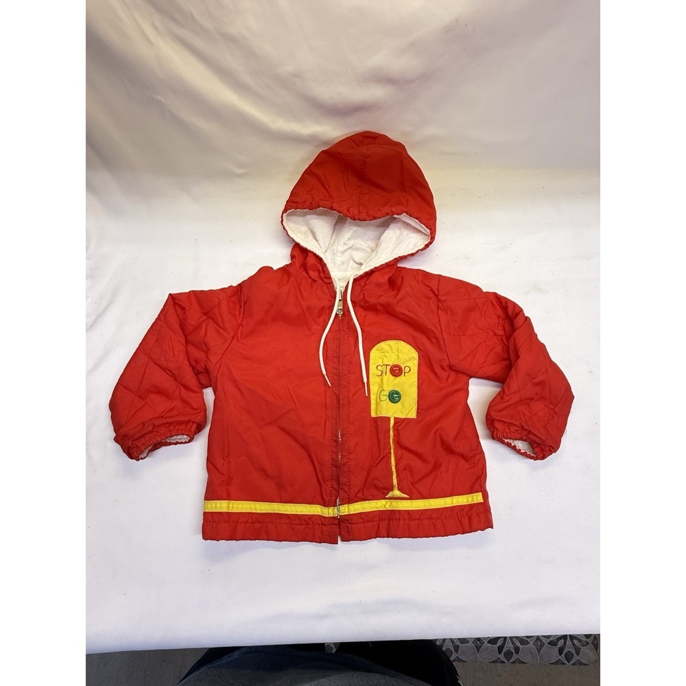 Vintage Red A Tiny Tots Original Zip Up Jacket- 18 Months